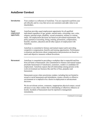 autozone CodeofConductFY2008_English