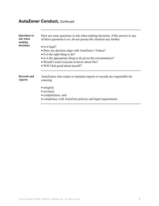 autozone CodeofConductFY2008_English