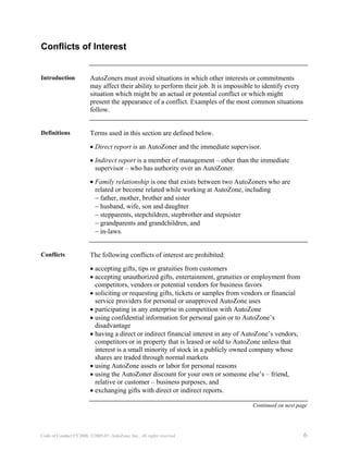 autozone CodeofConductFY2008_English