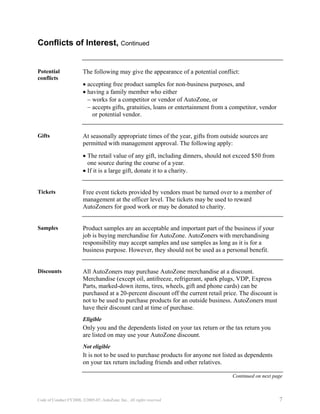 autozone CodeofConductFY2008_English