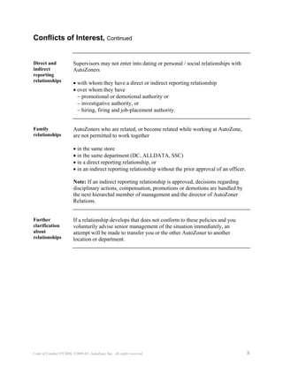 autozone CodeofConductFY2008_English