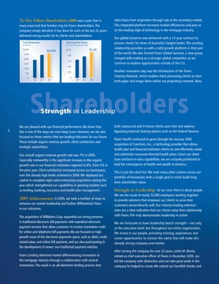 fiserv annual reports 2005