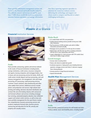 fiserv annual reports 2005