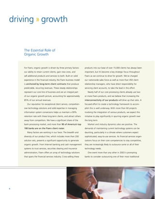 fiserv annual reports 2003