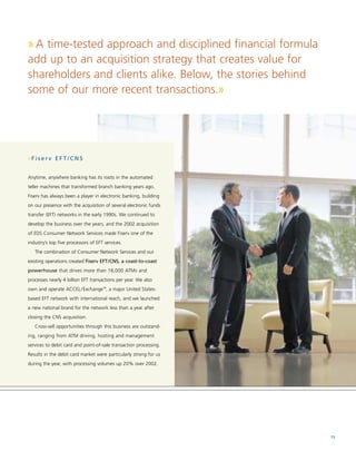 fiserv annual reports 2003