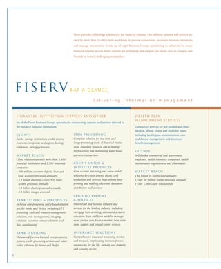 fiserv annual reports 2003
