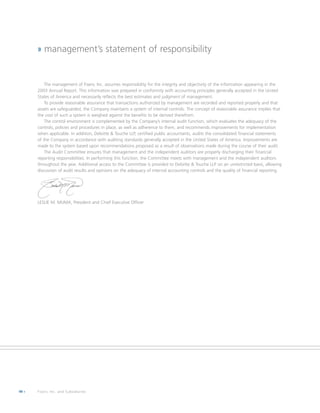 fiserv annual reports 2003