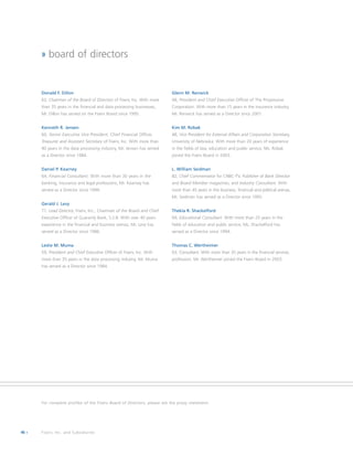 fiserv annual reports 2003