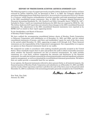 hershey  HSY_MDA_2003