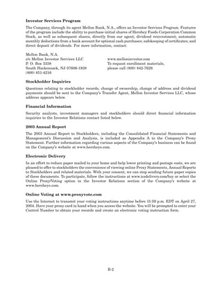 hershey  HSY_MDA_2003