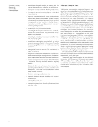 western union annual reports 2008