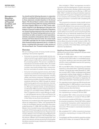 western union annual reports 2008