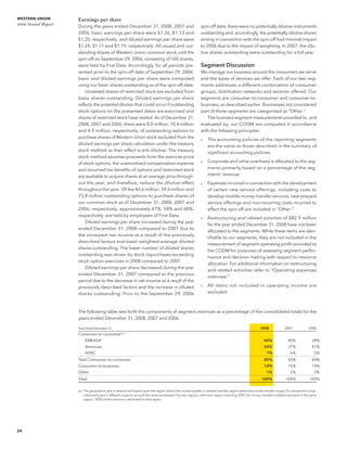 western union annual reports 2008