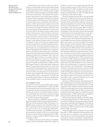 western union annual reports 2008