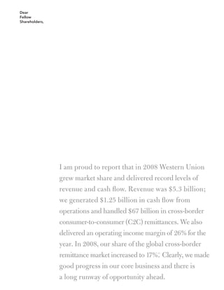 western union annual reports 2008