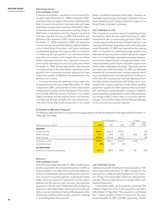 western union annual reports 2008