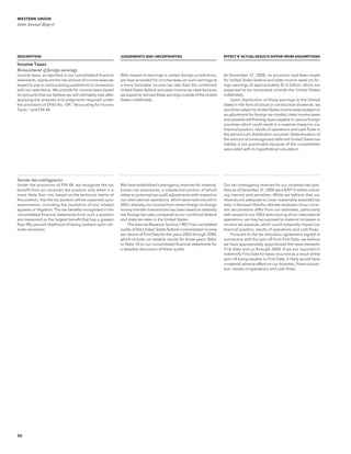 western union annual reports 2008