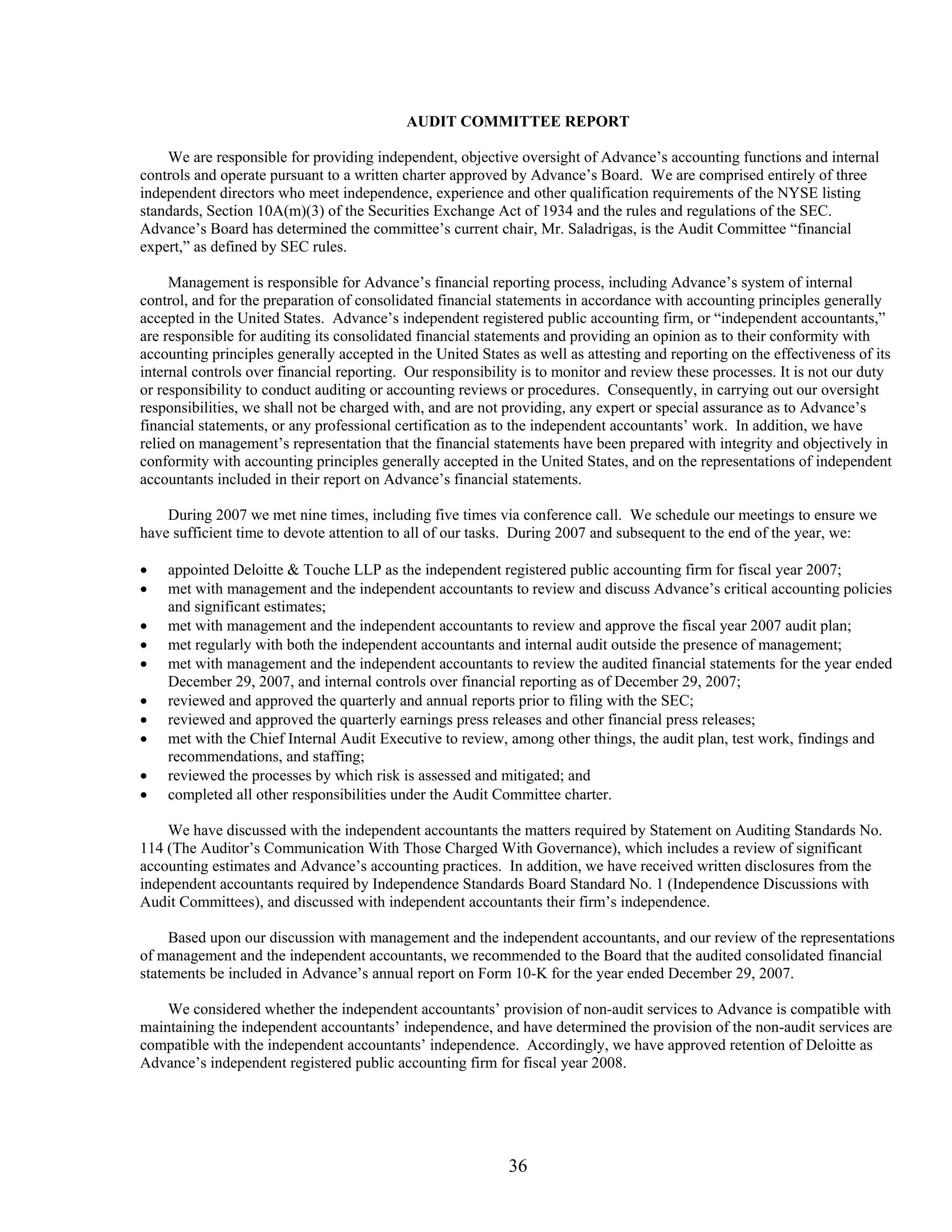 advance auto parts 2008_proxy