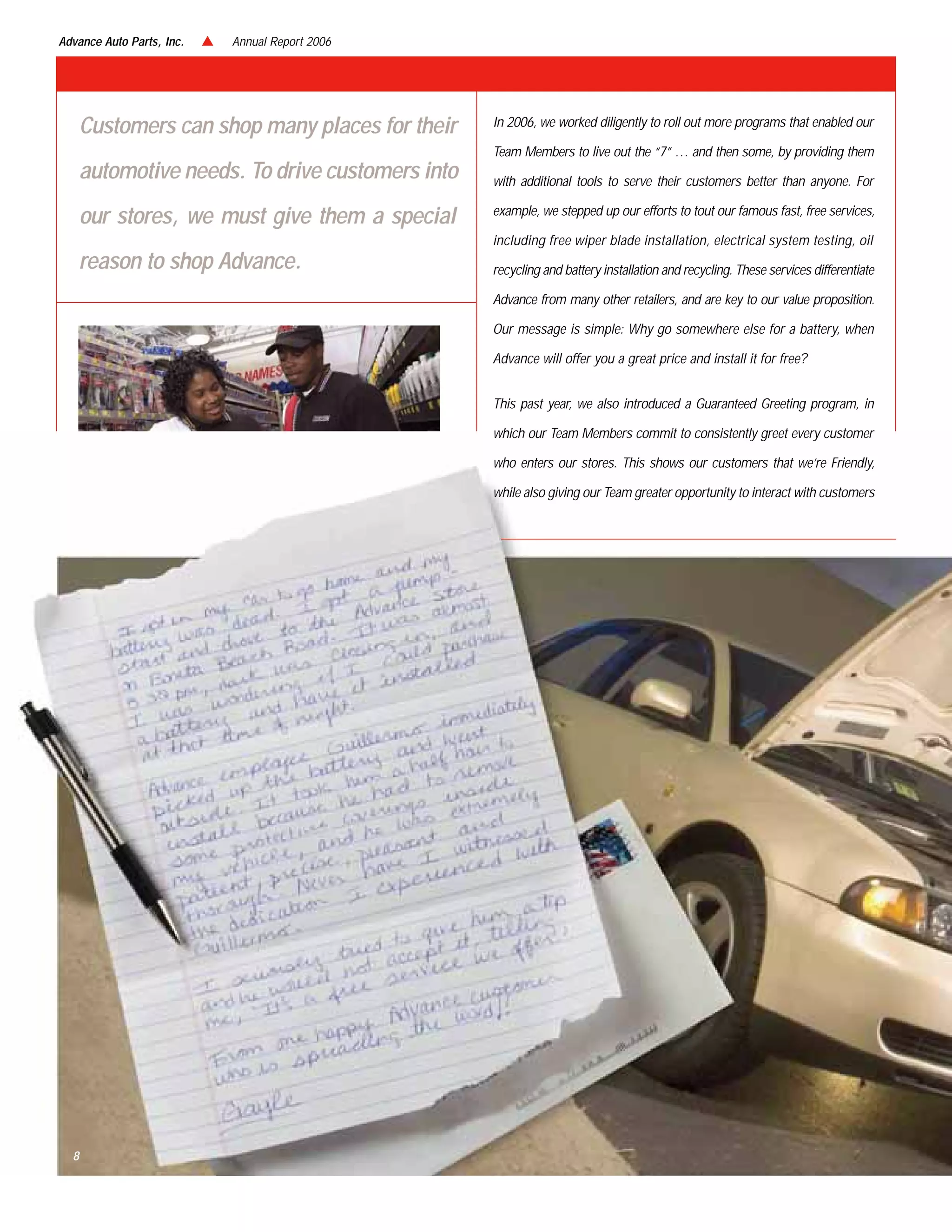 advance auto parts 2006AnnualReport