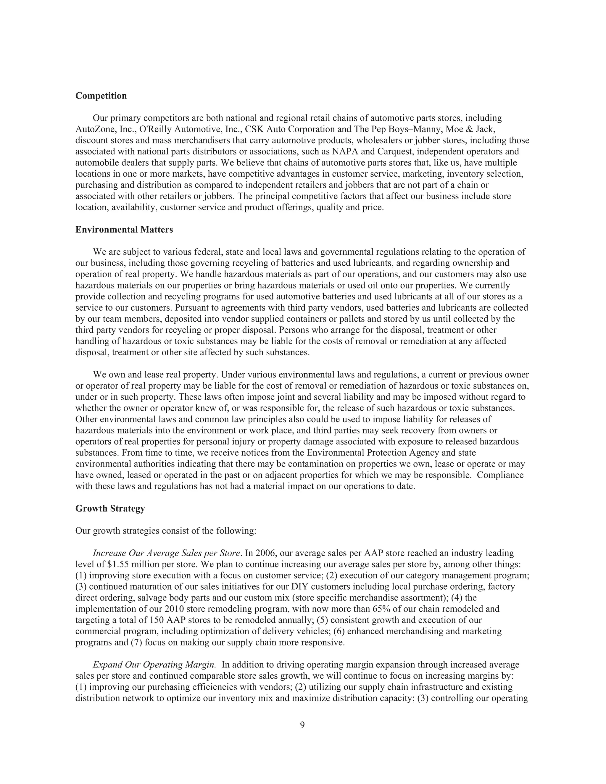 advance auto parts 2006AnnualReport