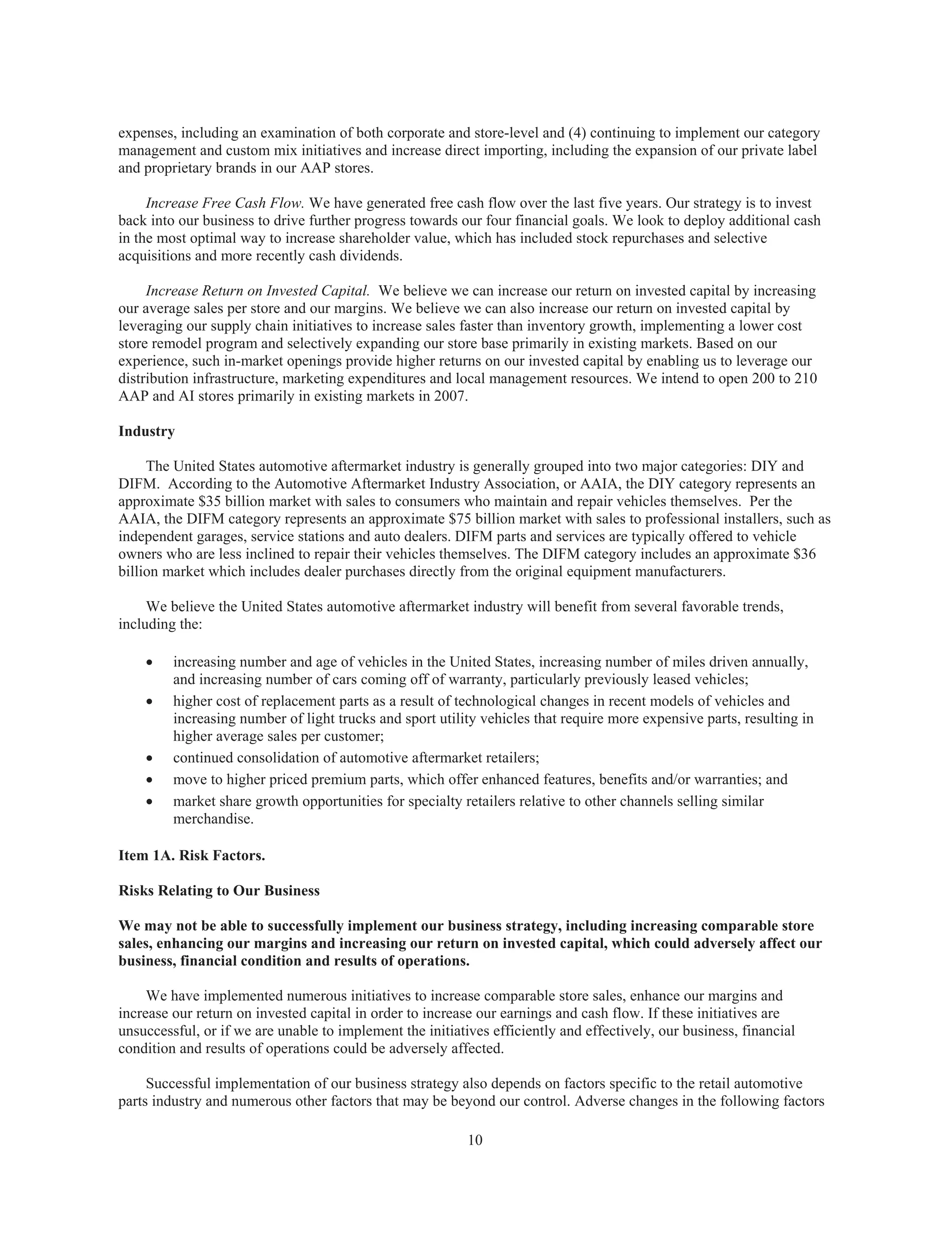 advance auto parts 2006AnnualReport