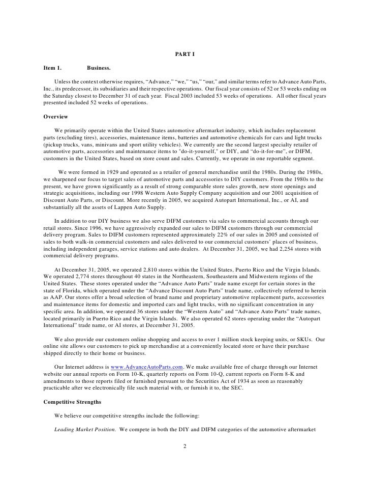 advance auto parts aap200510k advance auto parts job application form