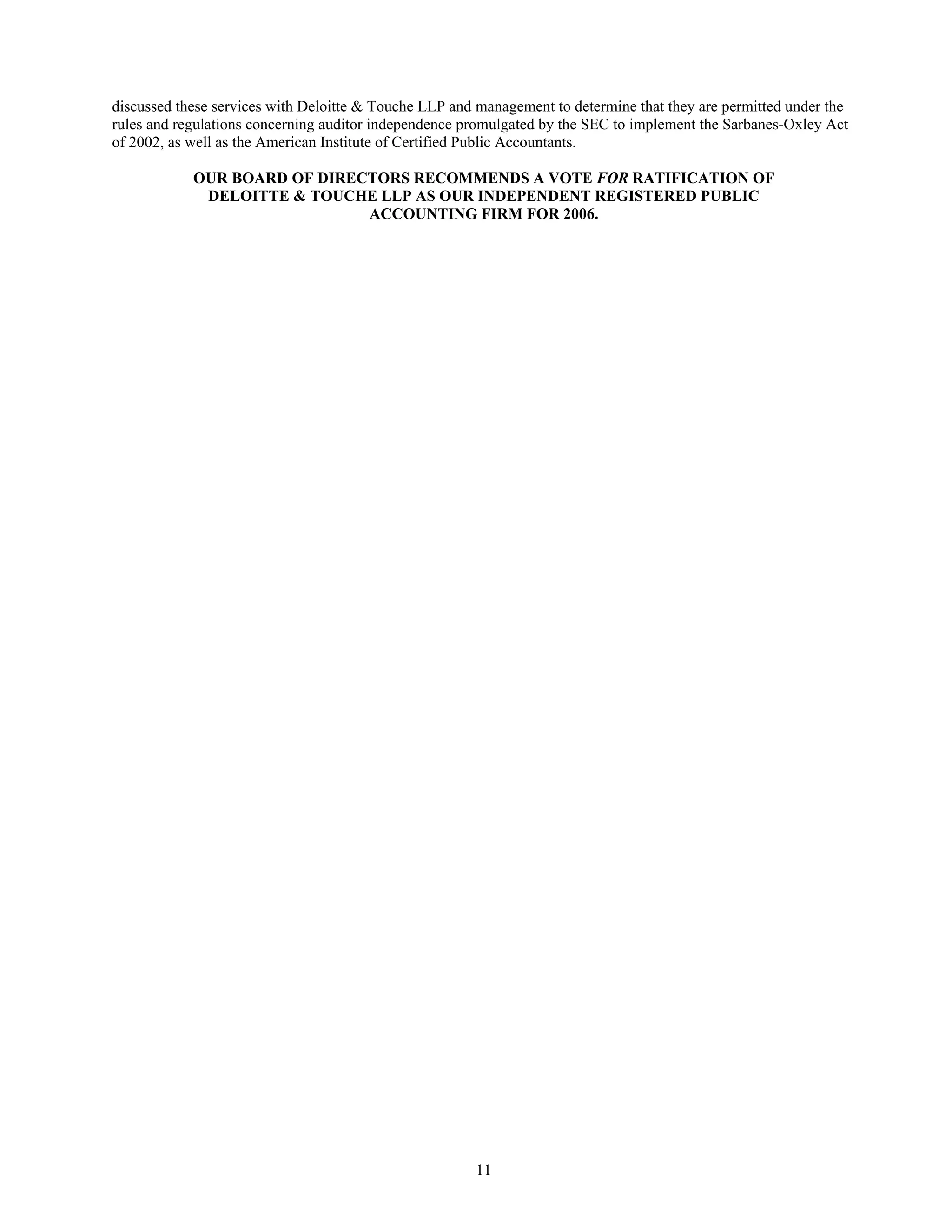 advance auto parts 2006_Proxy