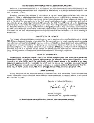 telephone data systems  2002proxy