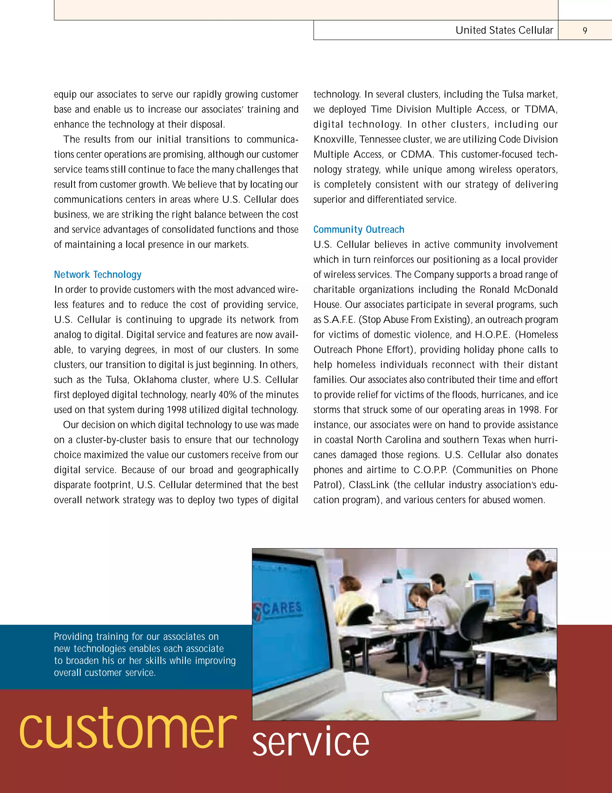 telephone data systems 98ar