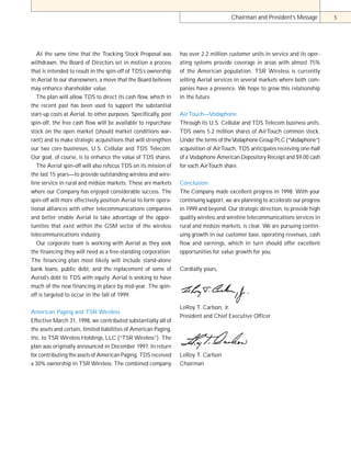 telephone data systems 98ar