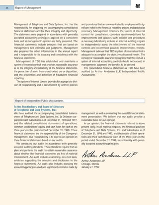 telephone data systems 98ar