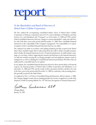 telephone data systems  2000AR