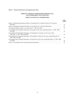 fidelity national information  2007 ar