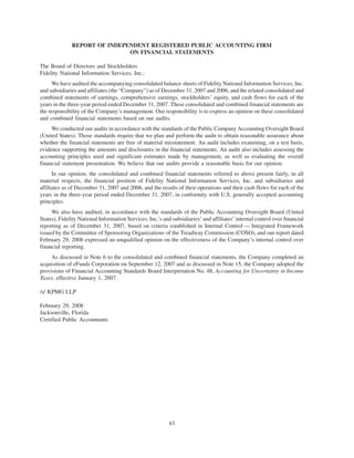 fidelity national information  2007 ar