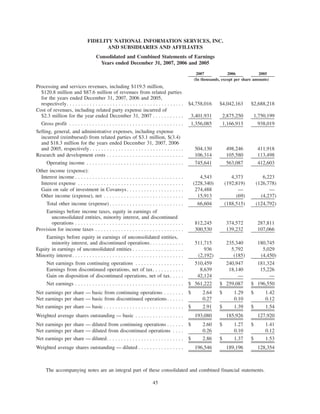 fidelity national information  2007 ar
