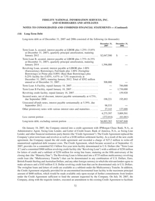 fidelity national information  2007 ar