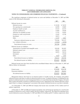fidelity national information  2007 ar