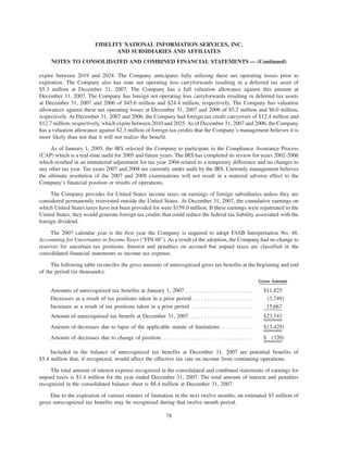 fidelity national information  2007 ar