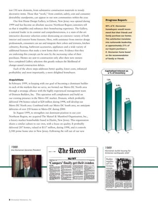 hovnanian enterprises  ar1999