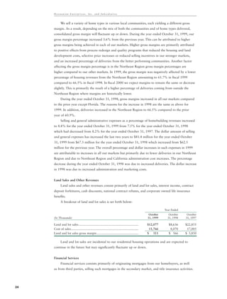 hovnanian enterprises  ar1999