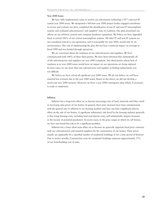 hovnanian enterprises  ar1999