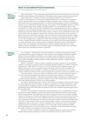 hovnanian enterprises  ar1999