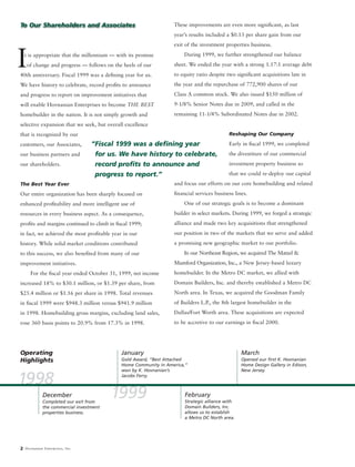 hovnanian enterprises  ar1999