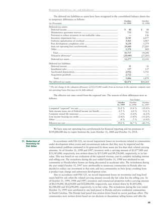 hovnanian enterprises  ar1999