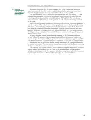 hovnanian enterprises  ar1999