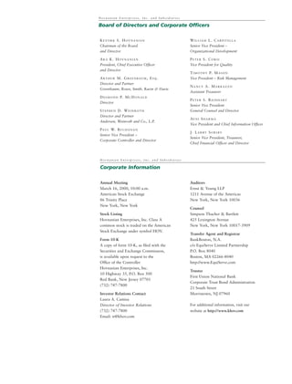 hovnanian enterprises  ar1999