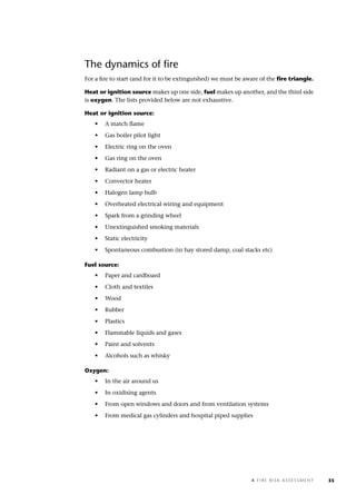 Ignition Fire Risk Fire Risk Fire Safety Law And Its Practical Application Lslf Allan ...
