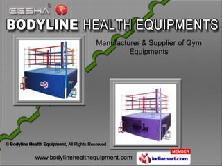 Manufacturer & Supplier of Gym
         Equipments
 