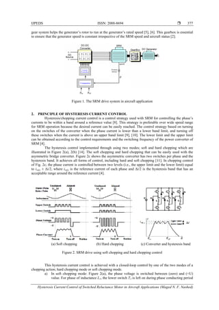Hysteresis Current Control of Switched Reluctance Motor in Aircraft ...