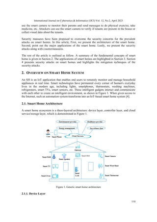 Home Attack SECURITY ATTACKS AND COUNTERMEASURES IN SMART HOMES | PDF
